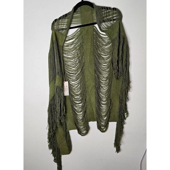 NWT Thrifts & Threads Olive Ahau Sarong Wrap Handmade 100% Organic Cotton OS - Picture 1 of 8